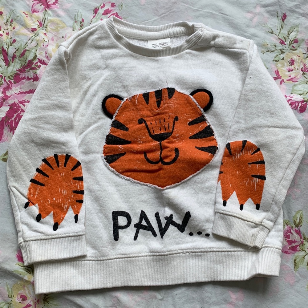 Zara boy tiger sweatshirt